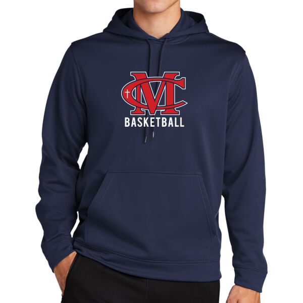 Modeston Christian Basketball Fleece Hooded Pullover Thumbnail