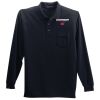 Long Sleeve Silk Touch Polo with Pocket Thumbnail
